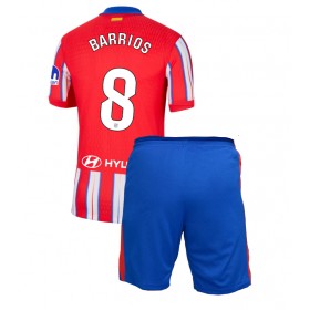 Atletico Madrid Pablo Barrios #8 Hemmakläder Barn 2024-25 Kortärmad (+ Korta byxor)